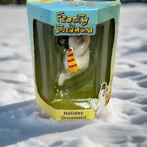 ‘FROSTY Sliding’- FROSTY  THE SNOWMAN   Ornament Christmas  2000 Enesco Mint NIB